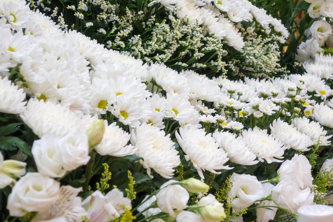 お葬式にまつわる４種類の花｜枕花・供花・献花・花輪を解説